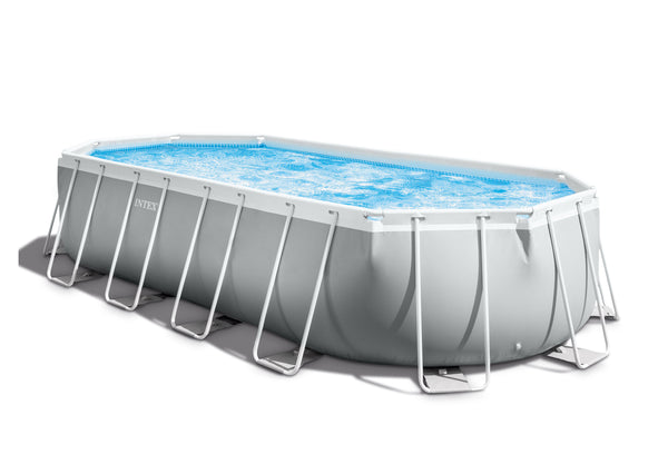 INTEX Prism Oval Frame Swimming Pool 610 x 305 x 122 cm