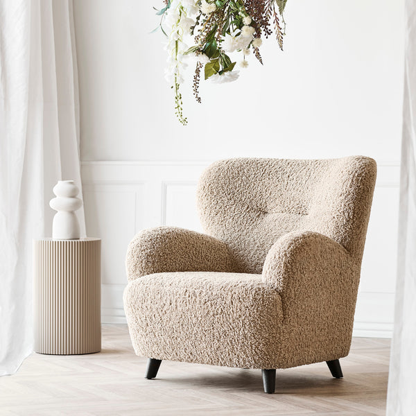 Lunaro Lounge Chair – Light Brown