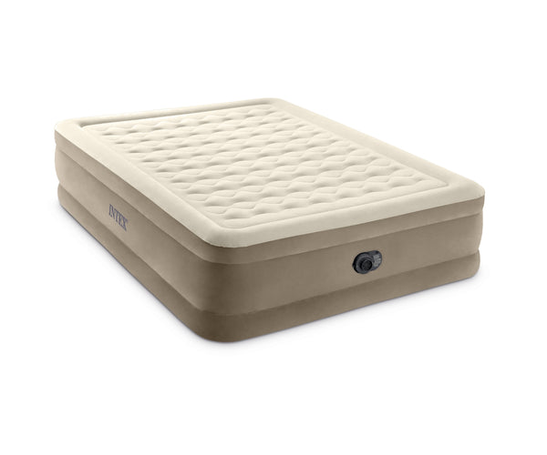 INTEX Ultra Plush Air Mattress - Brown Double