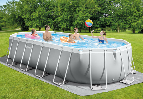 INTEX Prism Oval Frame Swimming Pool 610 x 305 x 122 cm