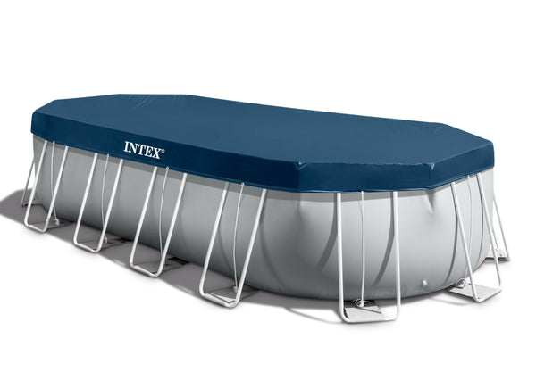 INTEX Prism Oval Frame Swimming Pool 610 x 305 x 122 cm
