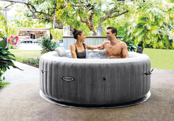 INTEX Inflatable Jacuzzi Greywood Deluxe 4 Persons