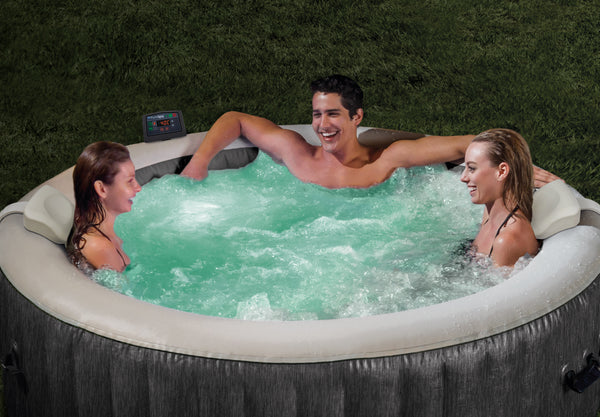 INTEX Inflatable Jacuzzi Greywood Deluxe 4 Persons