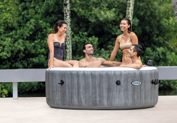 INTEX Inflatable Jacuzzi Greywood Deluxe 4 Persons