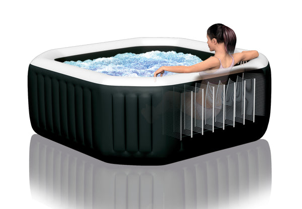 INTEX Deluxe Inflatable Jacuzzi - Bubbles and Jets 6 Persons