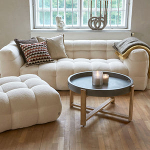 KENDALL Crème 3-sits Soffa – Teddy