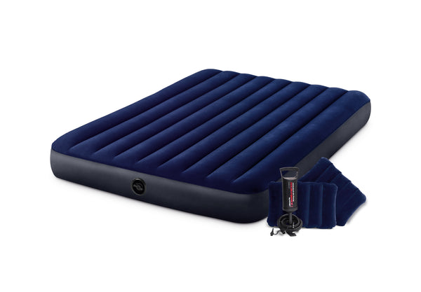 INTEX Classic Dura-Beam Air Mattress - Double Complete Set