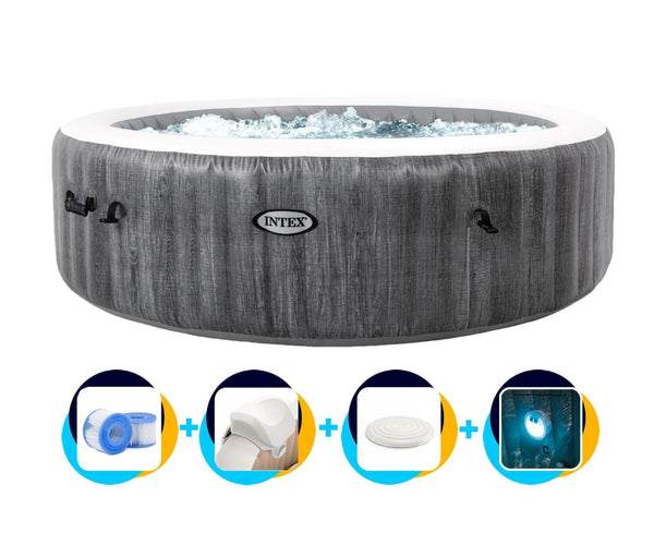 INTEX Inflatable Jacuzzi Greywood Deluxe 6 Persons