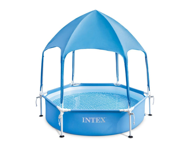 INTEX Canopy Swimming Pool with Small Frame 183*38 Blue