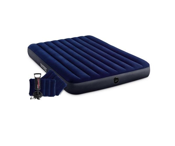 INTEX Classic Dura-Beam Air Mattress - Double Complete Set